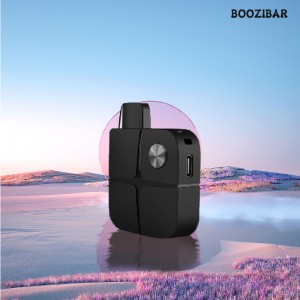 BooziBar 1/2 ml Type-c Rechargeable Square Disposable CBD Vape With Button